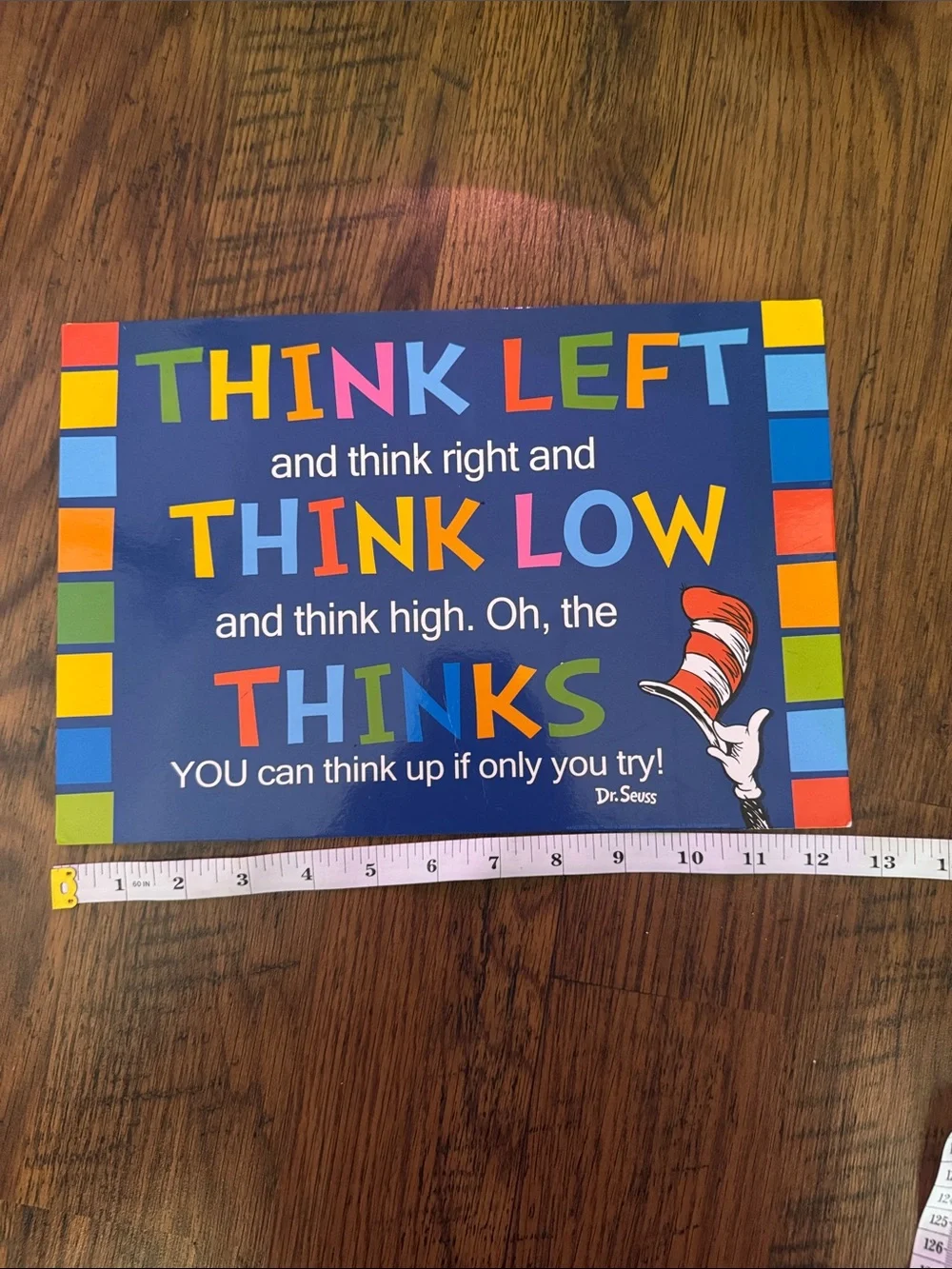 Dr. Seuss Yellow Read Know Learn Go! Wall Art C1.B.2R